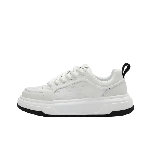 WILLIAM FOX SONS Амортизация Легкий Увеличение Высоты Низкие Кроссовки для Скейтбординга Мужские Экрю