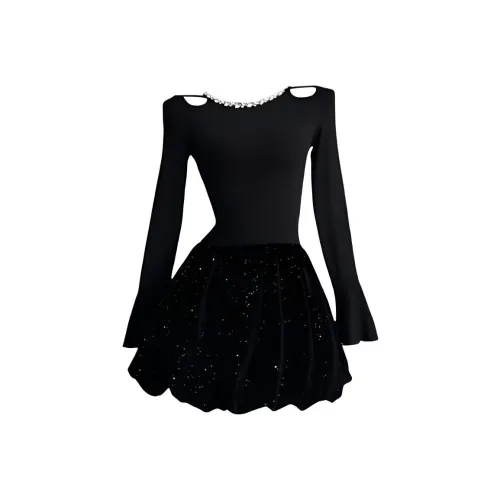 Incolore Длинное платье с длинными рукавами женское