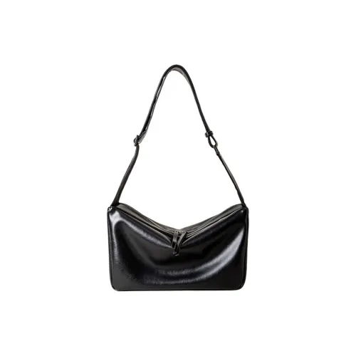 SHIZIYOUA Сумка из натуральной коровьей кожи Маленькая квадратная сумка Сумка через плечо Унисекс Черная