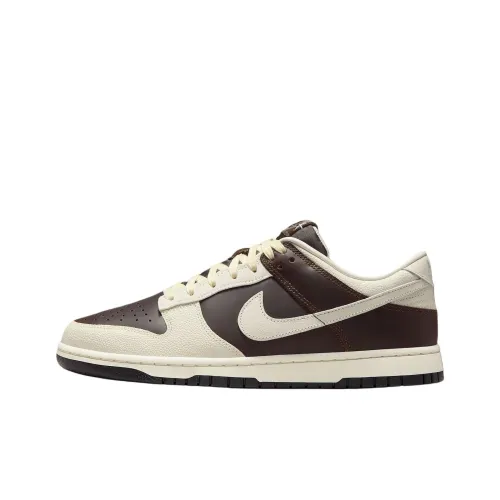 Nike Dunk Скейтборд Кроссовки Низкие Топ Коричневый/Белый Мужской
