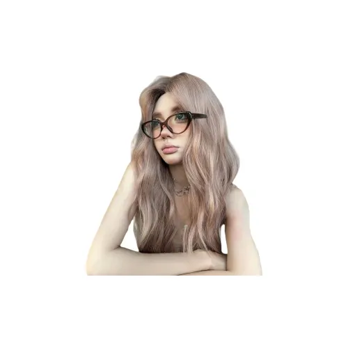 Gentle Welcome Перука Женская Персиковый Улун Средняя Часть Рябь Элегантность Объемная Полная Перука