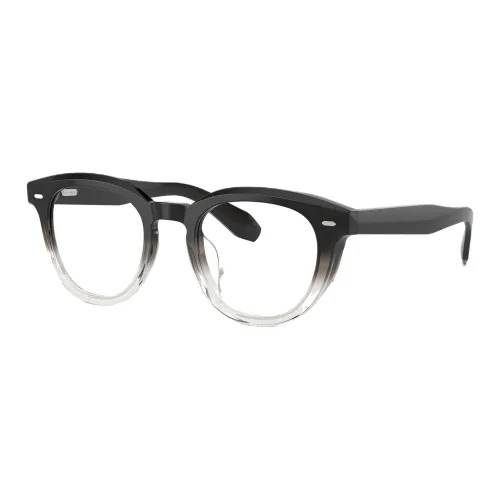 Oliver Peoples Ацетат Круглые Оправы для Очков Мужские Черные
