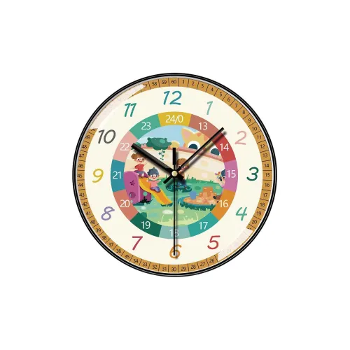 HENGQI Механизм с плавным ходом секундной стрелки Стена Часы Унисекс