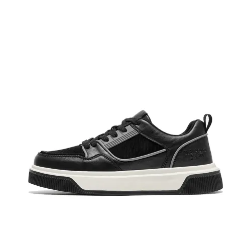 U.S. POLO ASSN. Устойчивые к истиранию увеличивающие высоту низкие кроссовки для скейтбординга мужские черные