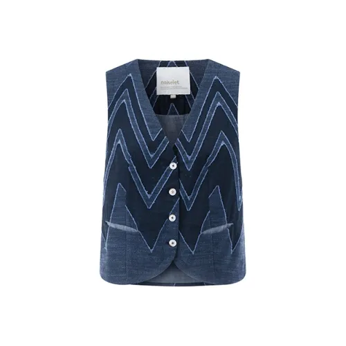 Noiselet V-образный вырез льняная ткань без рукавов майка женские