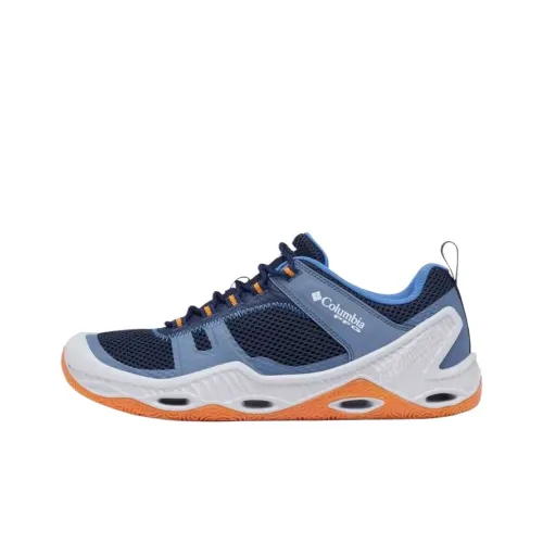 Columbia PFG Pro Sport Водонепроницаемый и Дышащий Низкий Топ Уличная Обувь Мужская Синий Оранжевый