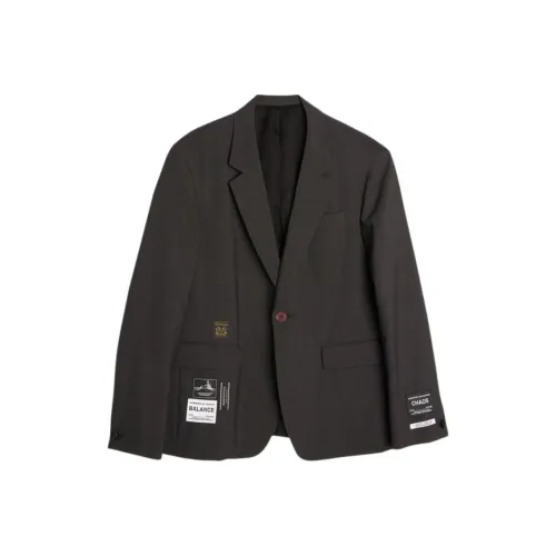 UNDERCOVER Угольный Серый Мужской Деловой Костюм