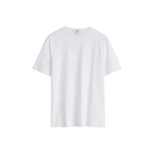 COS Белая Мужская T-Рубашка