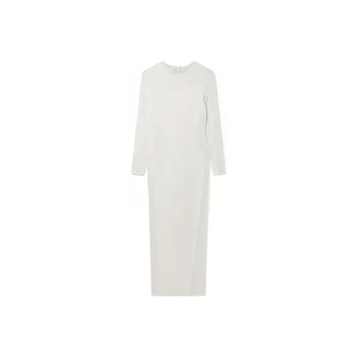 STELLA MCCARTNEY Белое Женское Длинное Платье с Рукавами