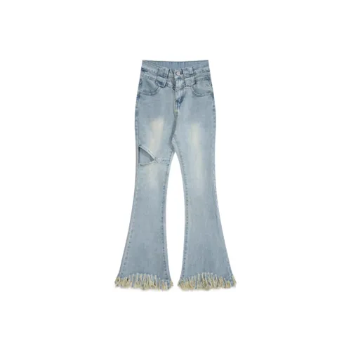 MUCCHIC Светло-синие Женские Джинсы