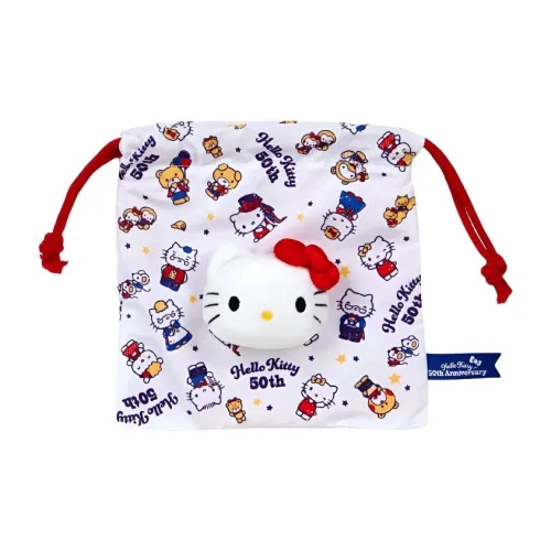 Санрио Полиэстер Шнурок Сумка Монетница Женская Белая