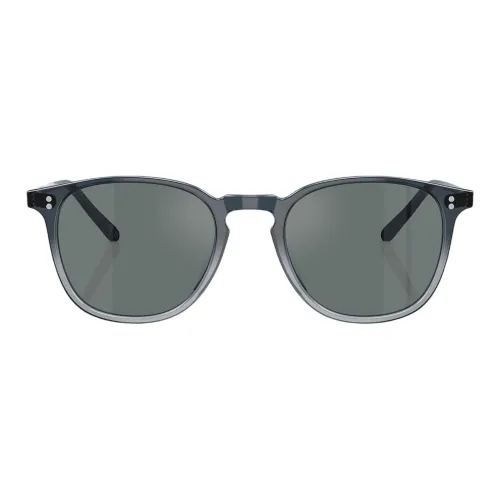 Oliver Peoples Металл Ацетат Квадратные Солнцезащитные очки Мужские Серые