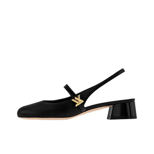 LOUIS VUITTON Romy Высокие каблуки Черные Женские