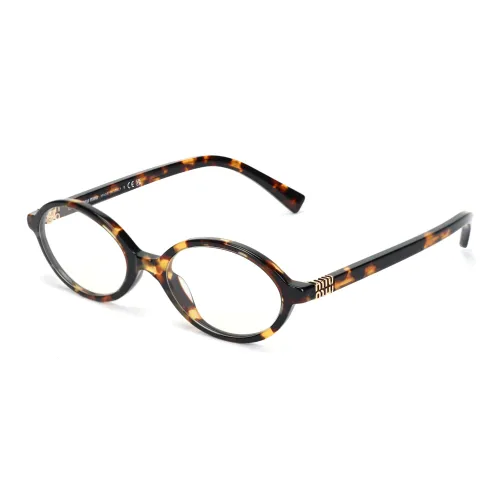 MIU MIU OVAL SUNGLASSES Мужской Черепаховый
