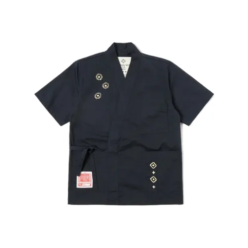 Universal Works Синие Унисекс Рубашки