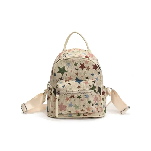 SAPANA STUDIO ПУ (полиуретан) Рюкзак Стандартный Женский Белый Коричневый Синий