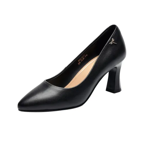 RED DRAGONFLY Грубый каблук Высокие каблуки Женские Черный