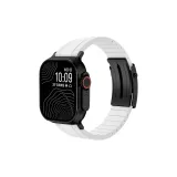 Белый с черным, складная застежка