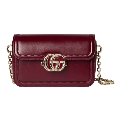 GUCCI Go Кожа Сумка через плечо Маленькая Сумка на плечо Женская Анкора Красный
