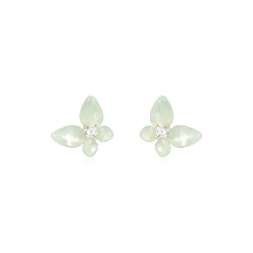 DODOGOGO Серьги-гвоздики из серебра S925 женский