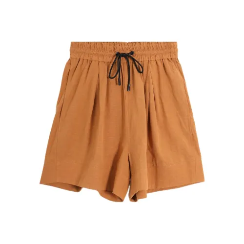 SETIROM Оранжево-желтые Женские Повседневные шорты