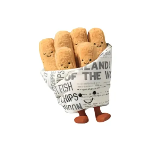 JELLYCAT Fun Food Collection AMUSEABLES COSY CHIPS Жареный картофель фри В комплекте с коробкой Куклы Плюшевая кукла Трумпеты Высокий