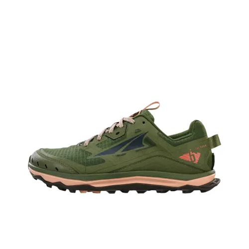 Altra Lone Peak 6 Беговые кроссовки Низкий верх Оливково-зеленый Женские