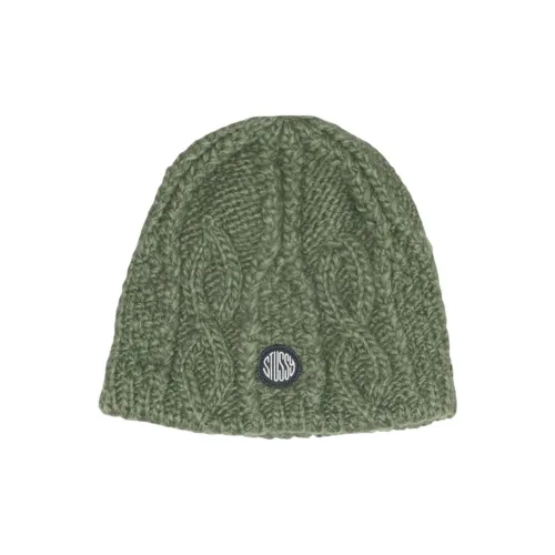 Stussy Трикотажная ткань Шапки-бини Унисекс Зеленый