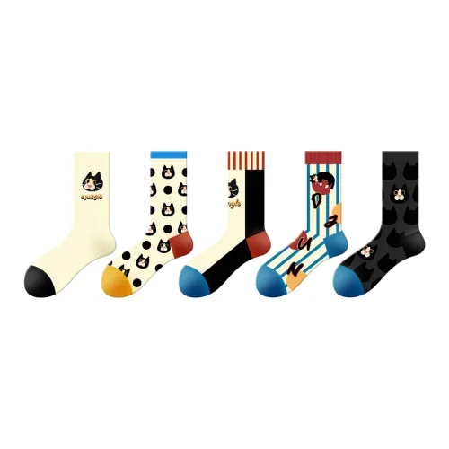 DJUNGLE Корова Кошка Высокие носки Женские MID Носки до икры