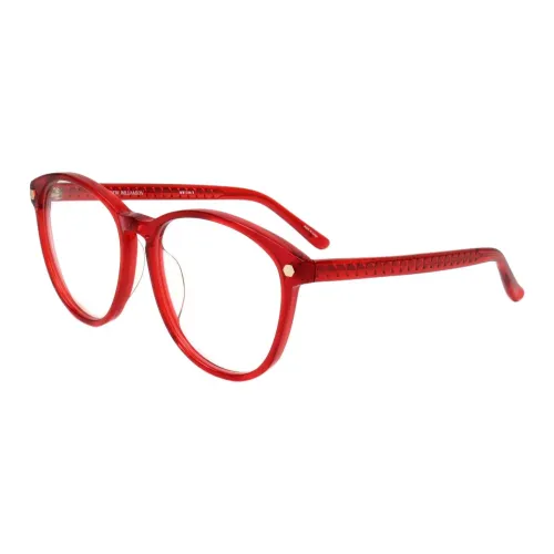 Linda Farrow Ацетат Нерегулярная форма Оправа для очков Женские Красный