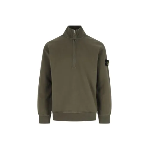 STONE ISLAND Свитшот Мужской Зеленый