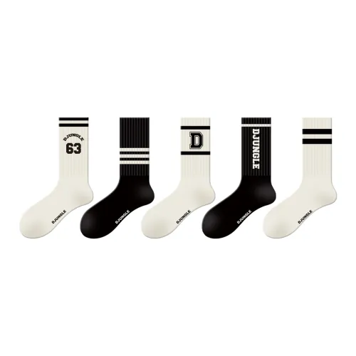 DJUNGLE Носки Crew Женские упаковка из 5 пар