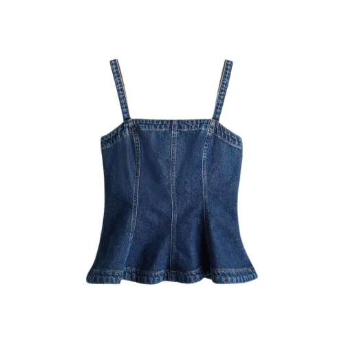 H&M Темно-синий джинсовый топ для женщин