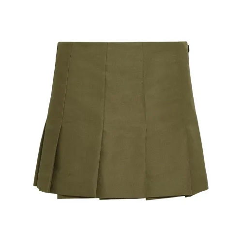 PRADA Повседневные короткие юбки Женские Зеленый