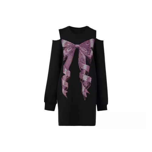 TCH Black Женские Длинные Рукава Платья