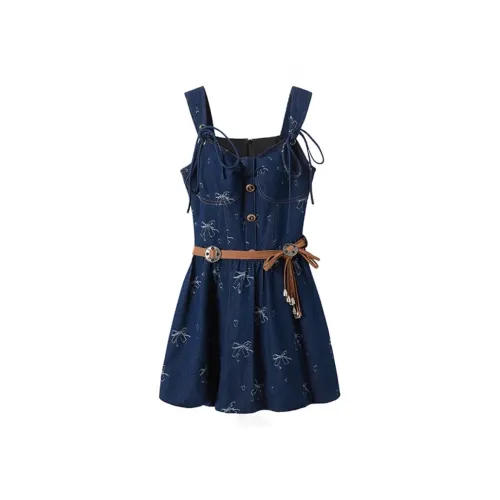 TSKIU Темно-синий Женские Слиплатья