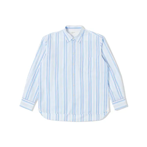 Universal Works Мужские Синие Рубашки