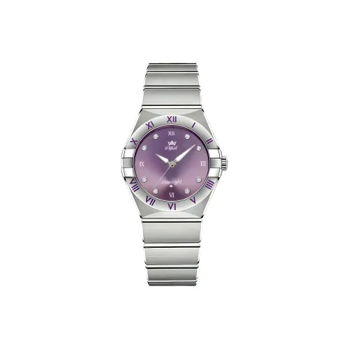 DIFULI Кварцевый механизм нержавеющая сталь ремешок часы женские фиолетовый циферблат