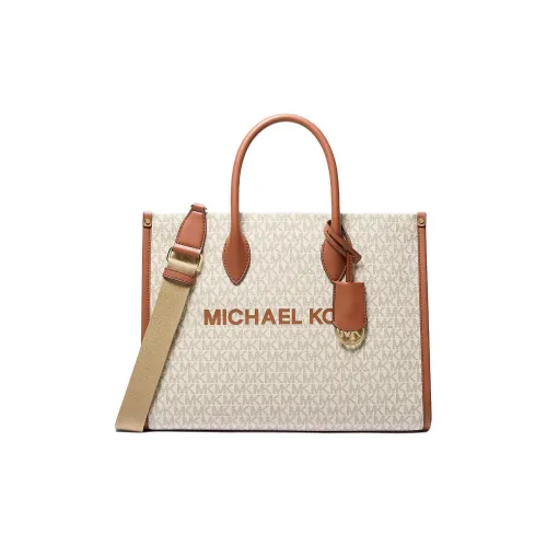 MICHAEL KORS Mirella Холст Тоут Сумка Сумка для покупок Сумка среднего размера Женская Ваниль