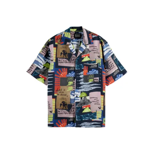 Scotch&Soda Антрацитовые Мужские Рубашки