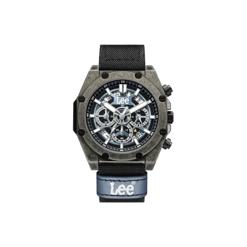 Lee Western Legend Collection Кварцевые мужские часы синий циферблат ремешок из нейлона