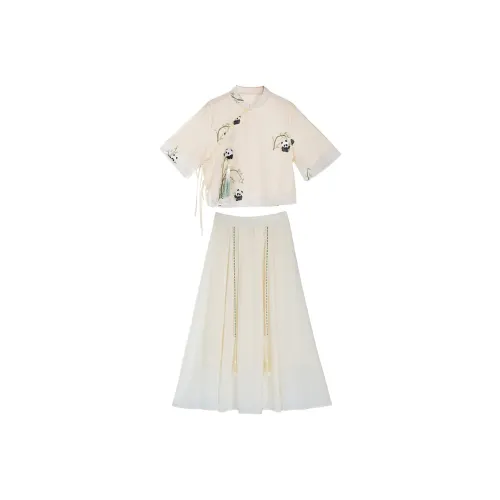 SONDR Абрикосовый топ + Абрикосовая юбка Женские комплекты с юбкой