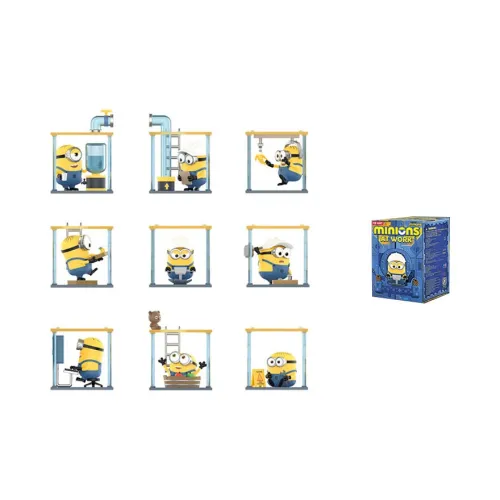POP MART Minions Secret Base Коллекция Фигурка Слепые коробки Один Blind Коробка Целая коробка 9 шт