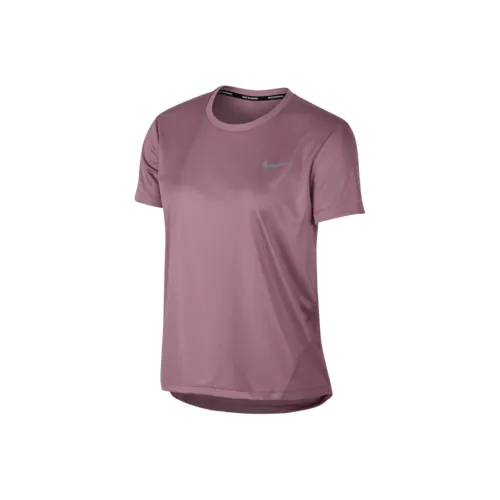 NIKE MILER Фиолетовые Женские Футболки