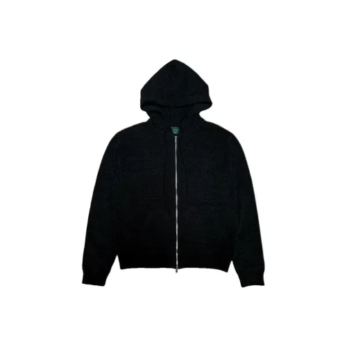 Undermycar SS25 FLORAL SAFETY PIN ASSASSIN VELVET KNIT HOODIE Men's