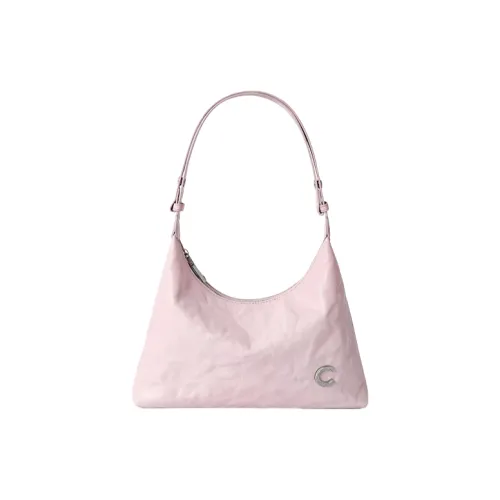 CASSILE Телячья кожа Сумка на плечо Женская Вишневый цветок Розовый Сало Белый