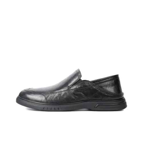 Wit Мужские повседневные туфли Low Top Черные Мужские