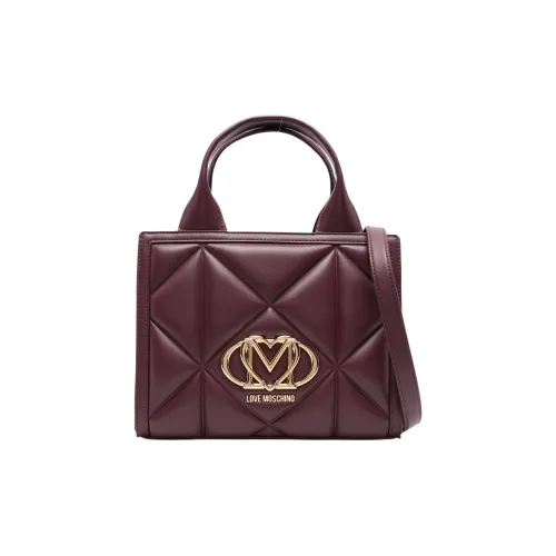 LOVE MOSCHINO Полиуретан Тоут Сумка Сумка для покупок Сумка через плечо Сумка Женская Темно-красная