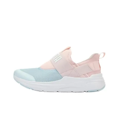 PUMA SOFTRIDE Wired 2 Детская Повседневная Обувь Низкий Топ Синий Розовый Школьный
