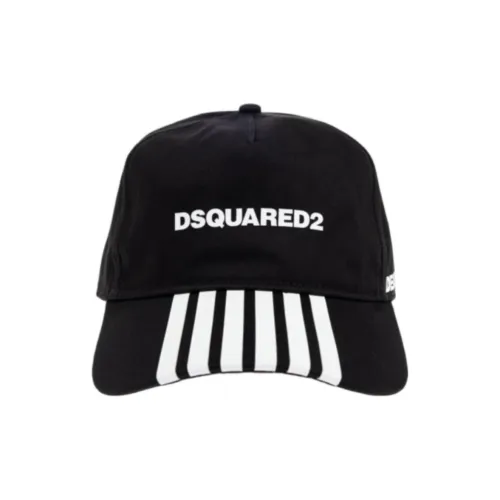 DSQUARED 2 Хлопок Бейсболки Мужские Черные